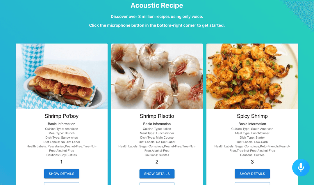 Acoustic Recipe